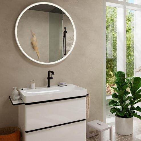 HANSGROHE TECTURIS S 210 Fine umyvadlová stojánková baterie, s odtokovou soupravou, CoolStart, EcoSmart+, matná černá 73360670 Obrázek - fotka