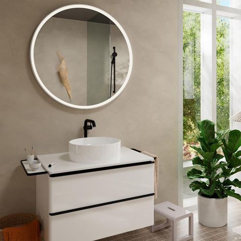 HANSGROHE TECTURIS S umyvadlová stojánková baterie 240 Fine, CoolStart, EcoSmart+, matná černá 73372670 Obrázek - fotka