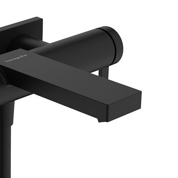 HANSGROHE TECTURIS E vanová nástěnná baterie, s přepínačem, matná černá 73420670 Obrázek - fotka