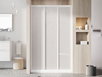 RAVAK SUPERNOVA ASDP3 80 sprchové dveře 80x198 cm, posuvné, bílá/plast pearl 00V401R211 Obrázek - fotka
