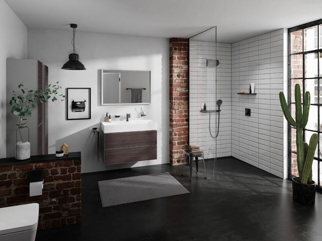 HANSGROHE RAINFINITY 250 1JET horní sprcha pr. 250 mm, EcoSmart, matná černá 26229670 Obrázek - fotka