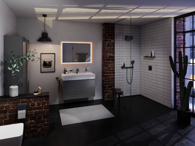 HANSGROHE RAINFINITY 250 1JET horní sprcha pr. 250 mm, EcoSmart, matná černá 26229670 Obrázek - fotka