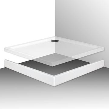 ROTH FLAT KVADRO sprchová vanička 80x80 cm, akrylát, bez nožiček 8000118 Obrázek - fotka