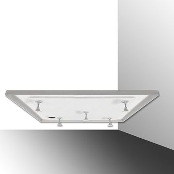 ROTH FLAT ROUND sprchová vanička 100x100 cm, R550, akrylát, bez nožiček 8000117 Obrázek - fotka