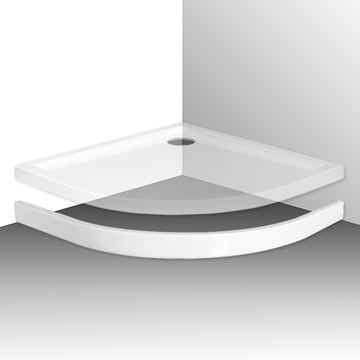 ROTH FLAT ROUND sprchová vanička 100x100 cm, R550, akrylát, bez nožiček 8000117 Obrázek - fotka