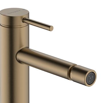 HANSGROHE TECTURIS S bidetová stojánková baterie, s odtokovou soupravou, kartáčovaný bronz 73201140 Obrázek - fotka