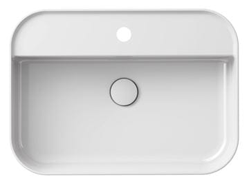 RAVAK CERAMIC SLIM SHELF R umyvadlo na desku 55 cm, s otvorem pro baterii a přepadem XJX01155005 Obrázek - fotka