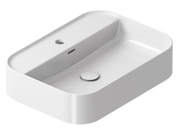 RAVAK CERAMIC SLIM SHELF R umyvadlo na desku 55 cm, s otvorem pro baterii a přepadem XJX01155005 Obrázek - fotka