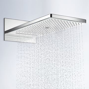 HANSGROHE RAINMAKER SELECT 580 3JET horní sprcha 586x258 mm, 3 proudy, bílá/chrom 24001400 Obrázek - fotka