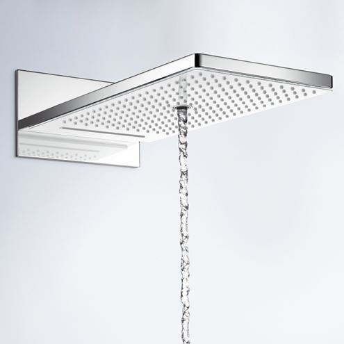 HANSGROHE RAINMAKER SELECT 580 3JET horní sprcha 586x258 mm, 3 proudy, bílá/chrom 24001400 Obrázek - fotka