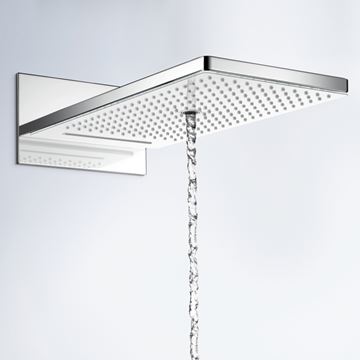 HANSGROHE RAINMAKER SELECT 580 3JET horní sprcha 586x258 mm, 3 proudy, bílá/chrom 24001400 Obrázek - fotka