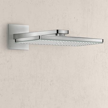 HANSGROHE RAINMAKER SELECT 460 1JET horní sprcha 466x270 mm, s ramenem, bílá/chrom 24003400 Obrázek - fotka