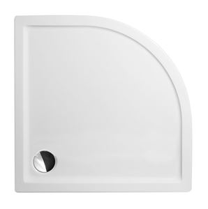 ROTH FLAT ROUND sprchová vanička 80x80 cm, R550, akrylát, bez nožiček