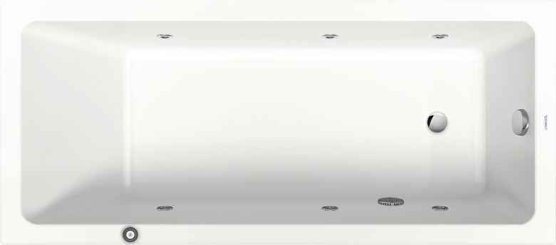 DURAVIT NO.1 vana 170x75 cm, hydromasážní, s nožičkami, akrylát 760490000JP1000 Obrázek - Hlavní obrázek