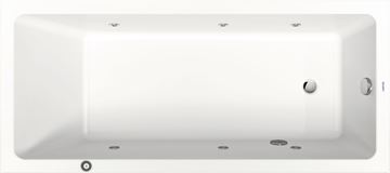 DURAVIT NO.1 vana 180x80 cm, hydromasážní, s nožičkami, akrylát