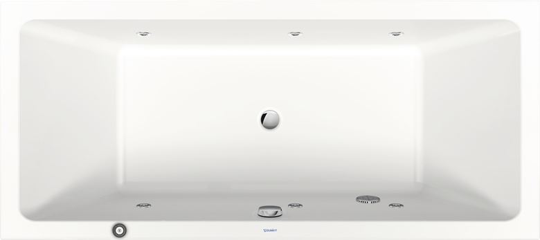 DURAVIT NO.1 vana 180x80 cm, hydromasážní, pro 2 osoby, s nožičkami, akrylát 760492000JP1000 Obrázek - Hlavní obrázek