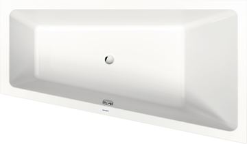 DURAVIT NO.1 rohová vana 170x100 cm, bez nožiček, akrylát