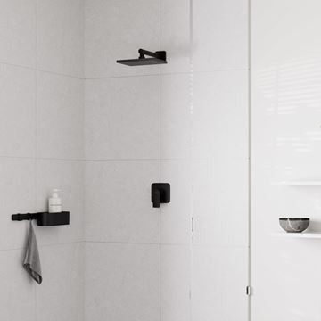 HANSGROHE VERNIS SHAPE 230 1JET horní sprcha 230x170 mm, matná černá 26281670 Obrázek - fotka