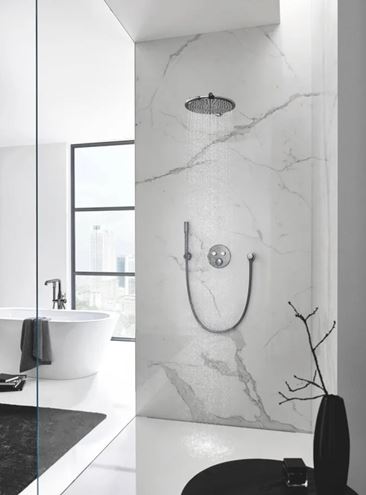 GROHE GROHTHERM SMARTCONTROL podomítková termostatická baterie, pro 2 spotřebiče, Water Saving, hard graphite 29119A00 Obrázek - fotka