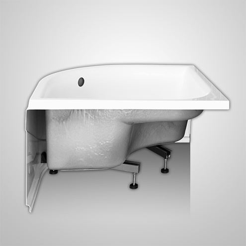 ROTH VIKI LUX sprchová vanička 90x90 cm, R550, akrylát, s nožičkami 8000046 Obrázek - fotka