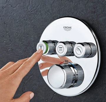 GROHE GROHTHERM SMARTCONTROL podomítková termostatická baterie, pro 3 spotřebiče, Water Saving, chrom 29146000 Obrázek - fotka
