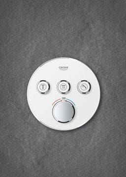 GROHE GROHTHERM SMARTCONTROL podomítková termostatická baterie, pro 3 spotřebiče, Water Saving, měsíčně bílá 29904LS0 Obrázek - fotka