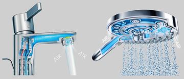 HANSGROHE RAINDANCE S 240 1JET horní sprcha pr. 240 mm, s ramenem, EcoSmart, chrom 27461000 Obrázek - fotka