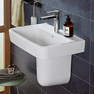 VILLEROY & BOCH O.NOVO umyvadlo 60 cm, s otvorem pro baterii a přepadem, alpská bílá 4A416001 Obrázek - fotka