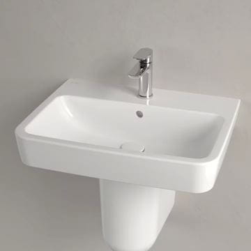 VILLEROY & BOCH O.NOVO umyvadlo 60 cm, s otvorem pro baterii a přepadem, alpská bílá 4A416001 Obrázek - fotka