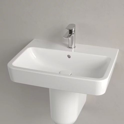 VILLEROY & BOCH O.NOVO umyvadlo 60 cm, s otvorem pro baterii a přepadem, alpská bílá 4A416001 Obrázek - fotka