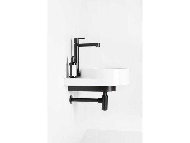 RAVAK designový sifon k umyvadlu DN32, s převlečnou maticí 5/4, matná černá X01747 Obrázek - fotka