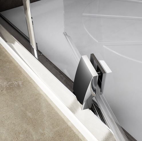 RAVAK PIVOT PDOP1 90 sprchové dveře 90x190 cm, pivotové, bílá/bílá/sklo transparent 03G70101Z1 Obrázek - fotka