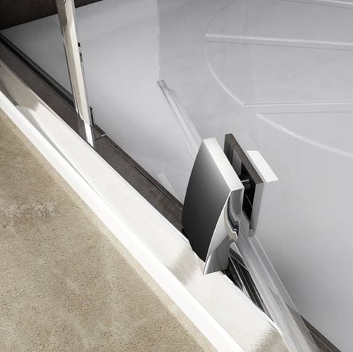 RAVAK PIVOT PDOP1 90 sprchové dveře 90x190 cm, pivotové, satin/sklo transparent 03G70U00Z1 Obrázek - fotka