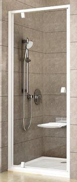 RAVAK PIVOT PDOP1 90 sprchové dveře 90x190 cm, pivotové, bílá/sklo transparent