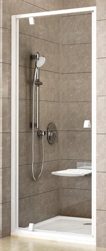 RAVAK PIVOT PDOP1 90 sprchové dveře 90x190 cm, pivotové, bílá/sklo transparent 03G70100Z1 Obrázek - Hlavní obrázek