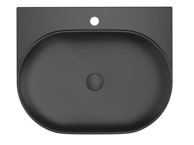 RAVAK YARD 600 umyvadlo 60,5 cm, s otvorem pro baterii, bez přepadu, matná černá XJX0D260002 Obrázek - Hlavní obrázek