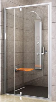 RAVAK PIVOT PDOP2-120 sprchové dveře 120x190 cm, pivotové, bright alu/sklo transparent