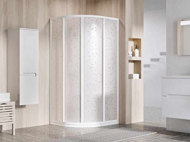 RAVAK SUPERNOVA SKCP4 90 sprchový kout 80x80 cm, R500, posuvné dveře, bílá/plast pearl 3114O10211 Obrázek - fotka