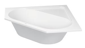 DURAVIT D-CODE rohová vana 140x140 cm, pro 2 osoby, bez nožiček, akrylát
