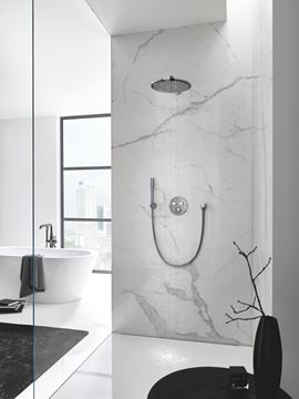GROHE RAINSHOWER COSMOPOLITAN 310 horní sprcha pr. 310 mm, s ramenem, Water Saving, Hard Graphite 26066A00 Obrázek - fotka