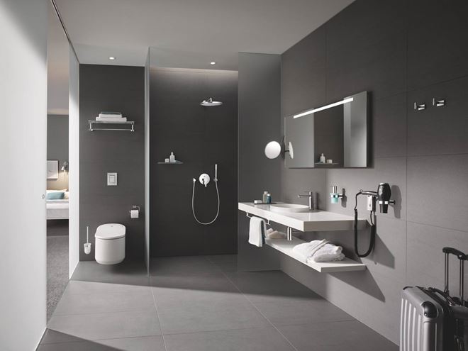 GROHE RAINSHOWER COSMOPOLITAN 310 horní sprcha pr. 310 mm, s ramenem, Water Saving, chrom 26066000 Obrázek - fotka