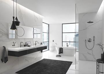 GROHE RAINSHOWER COSMOPOLITAN 310 horní sprcha pr. 310 mm, s ramenem, Water Saving, kartáčovaný hard graphite 26066AL0 Obrázek - fotka