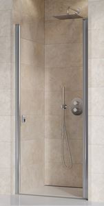 RAVAK CHROME CSD1 80 sprchové dveře 80x195 cm, lítací, satin/sklo transparent
