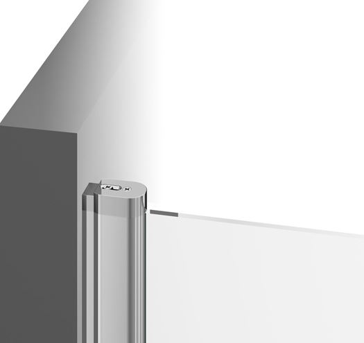 RAVAK CHROME CSD1 80 sprchové dveře 80x195 cm, lítací, satin/sklo transparent 0QV40U00Z1 Obrázek - fotka