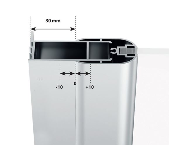 RAVAK CHROME CSD2 100 sprchové dveře 100x195 cm, lítací, satin/sklo transparent 0QVACU00Z1 Obrázek - fotka