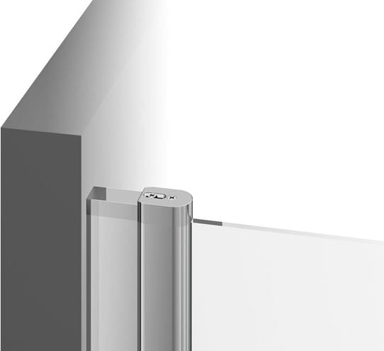 RAVAK CHROME CSD2 120 sprchové dveře 120x195 cm, lítací, satin/sklo transparent 0QVGCU00Z1 Obrázek - fotka