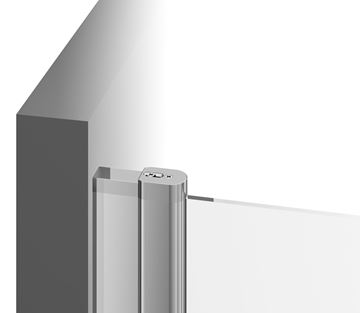 RAVAK CHROME CSDL2 120 sprchové dveře 120x195 cm, lítací, lesk/sklo transparent 0QVGCC0LZ1 Obrázek - fotka