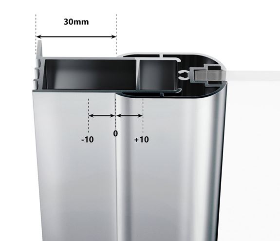 RAVAK CHROME CSDL2 120 sprchové dveře 120x195 cm, lítací, lesk/sklo transparent 0QVGCC0LZ1 Obrázek - fotka