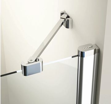 RAVAK CHROME CSDL2 120 sprchové dveře 120x195 cm, lítací, lesk/sklo transparent 0QVGCC0LZ1 Obrázek - fotka