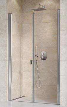 RAVAK CHROME CSDL2 120 sprchové dveře 120x195 cm, lítací, lesk/sklo transparent
